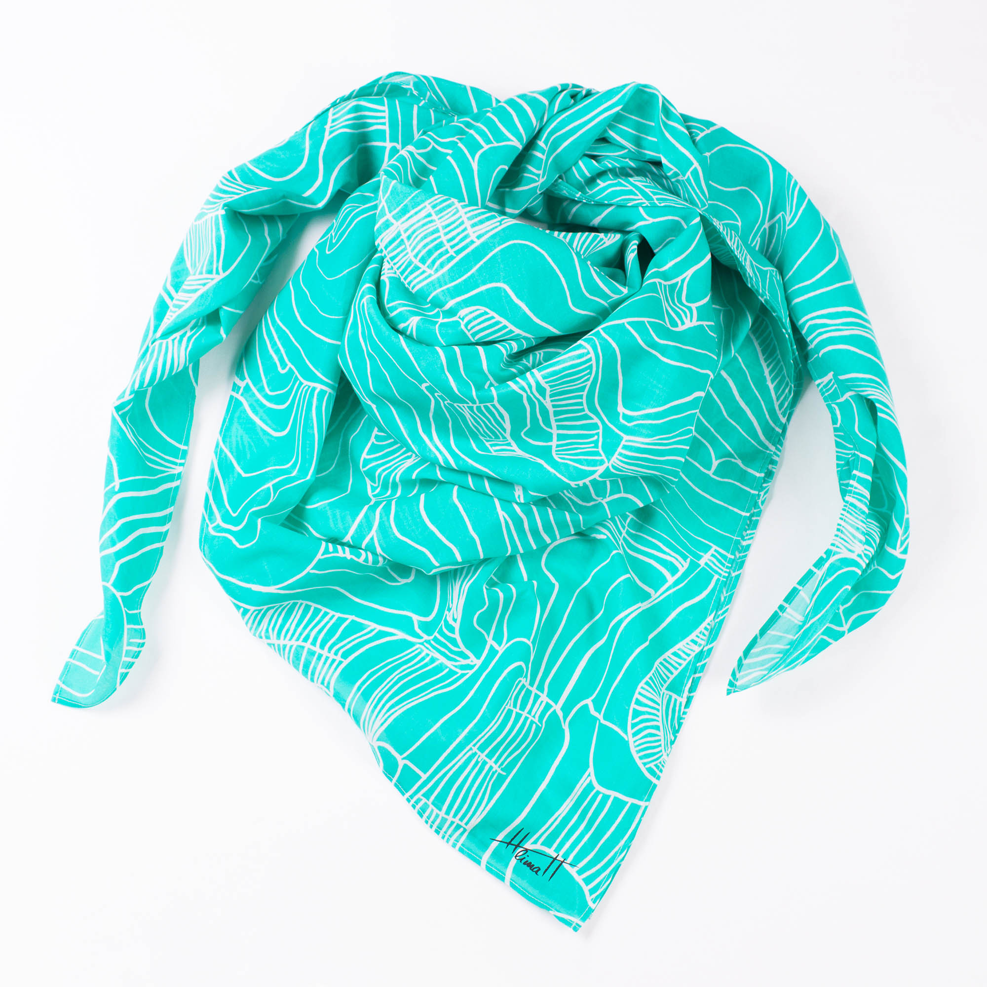 hlimah square xl sawahkrayon ocean Tuch